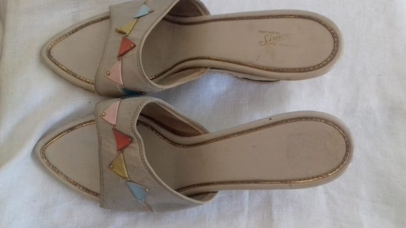 1940s / 50s Mule / Sandals Shoes  - make Footwear… - image 3
