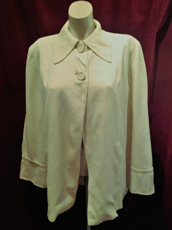 1940s / 50s Gaberdine Ladies Swing Jacket / Yello
