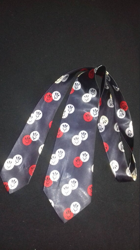 1950s Vintage Men's Neck Tie / Patterned Vintage T