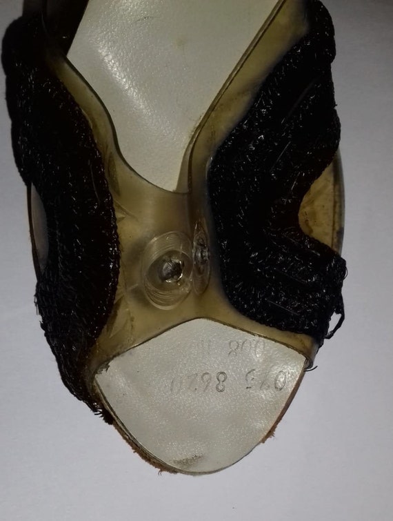 1940s / 50s Lucite shoes / 50s Craved heel / 1940… - image 8