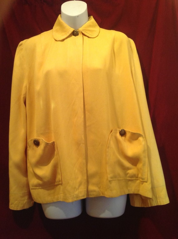 1940s /50s  Gabardine Vintage LADIES Swing Jacket 