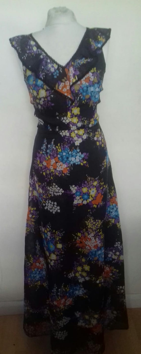 Vintage Maxi dress / ladies Bohemian dress - image 7