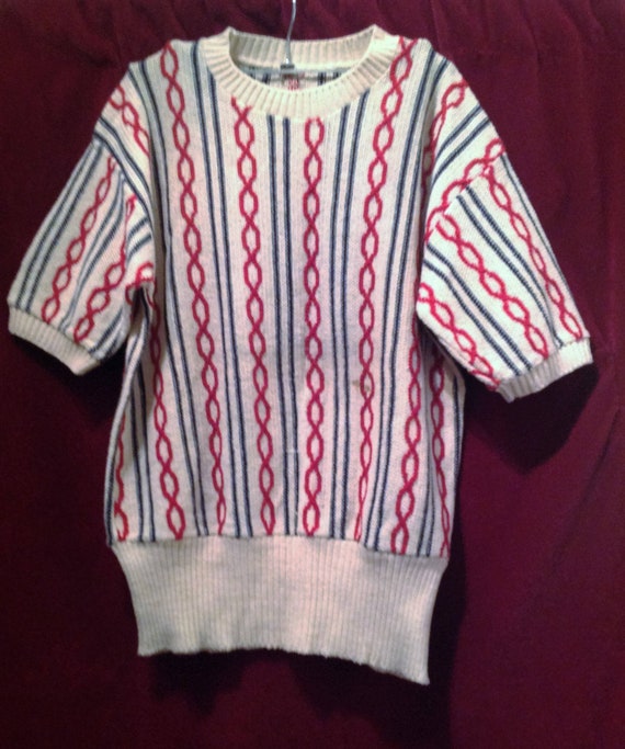 1940s Original Vintage Unisex Cable Knit Sweater -