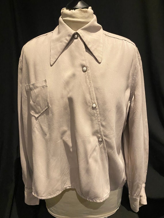 Buy 1940s Rayon Western Shirt / 40s Original Western Shirt Online 