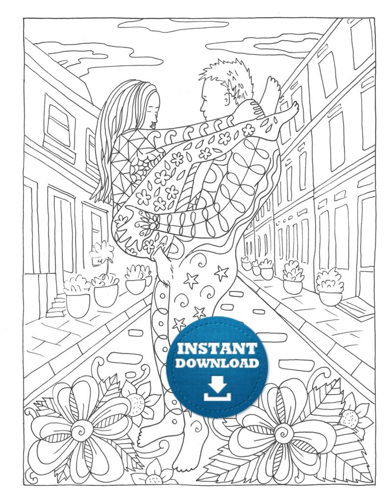 Sex Positions Coloring Book 20 Pages Instant Download Naughty Etsy 