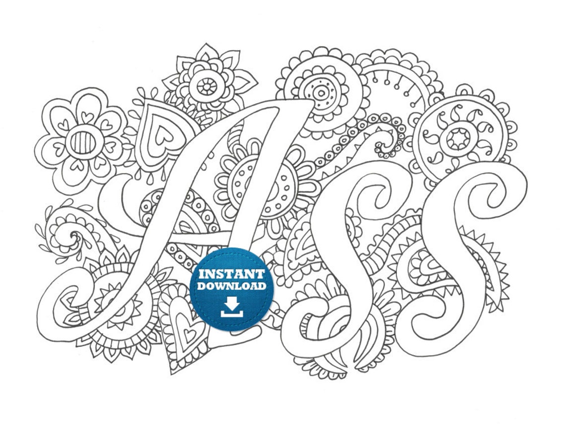 Instant Download Ass Coloring Page Naughty Adult Coloring - Etsy Finland