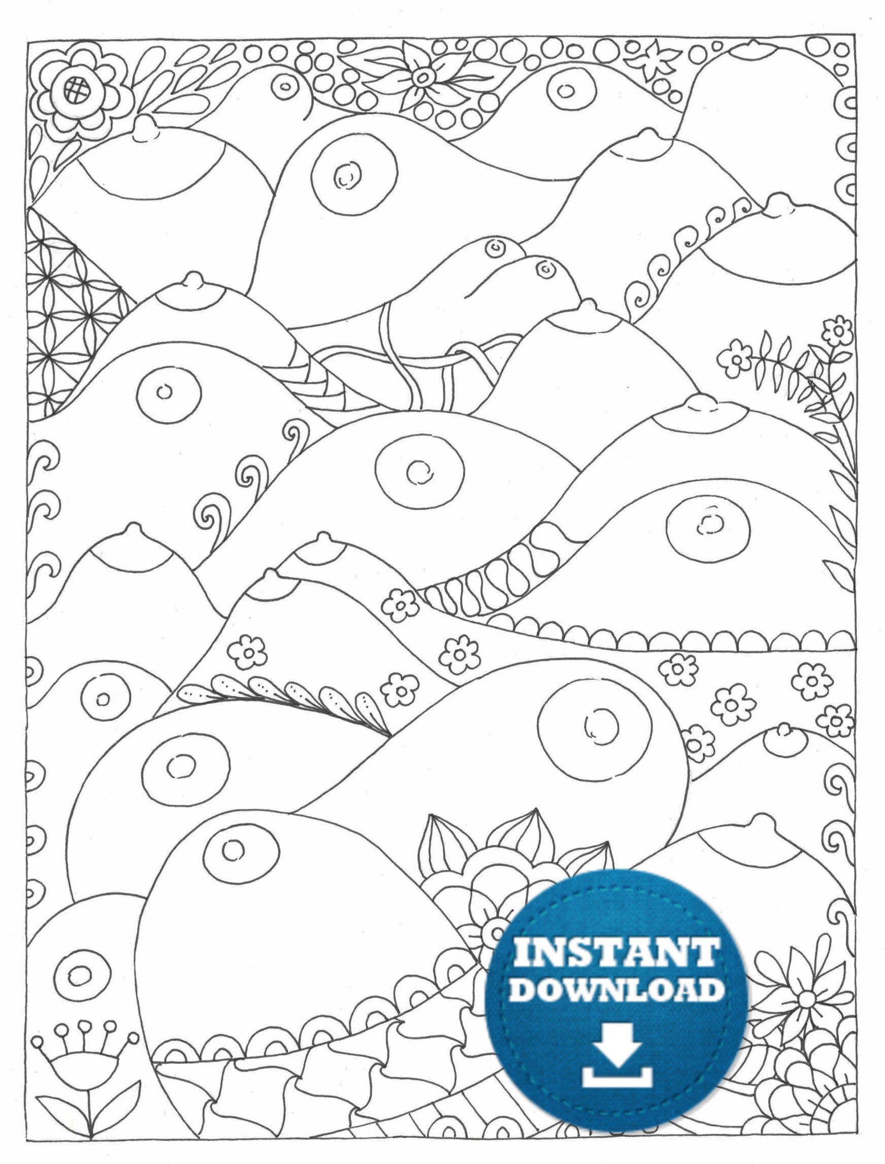 Instant Download Boobs Coloring - Il Fullxfull.2354595597 Jeg4 