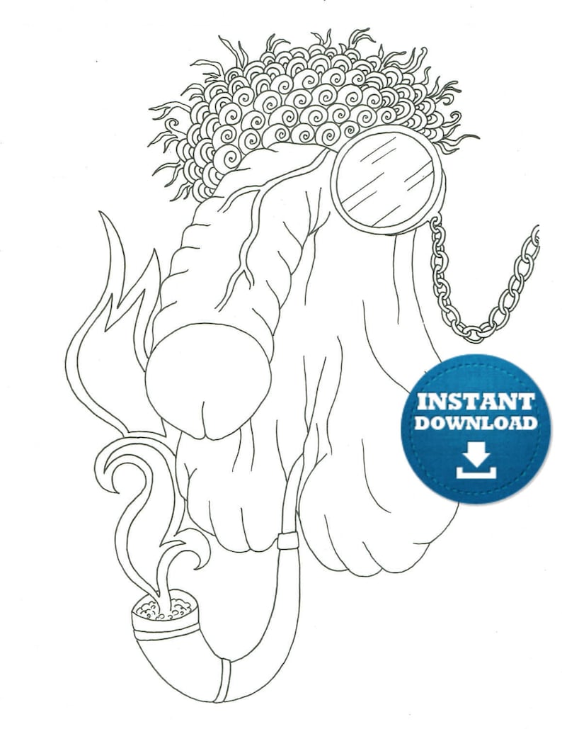 Penis Coloring Book 20 Pages Instant Download Naughty Adult - Etsy Canada
