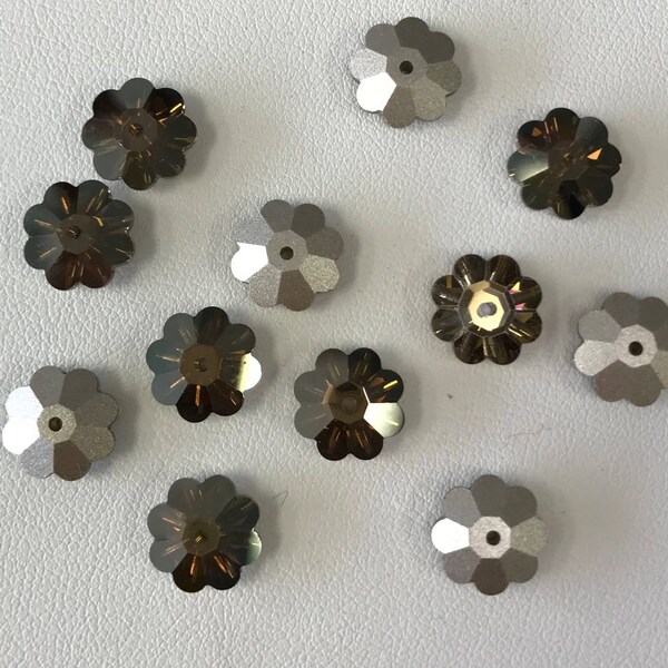 3700 Swarovski® 10mm Marguerite Lochrose - Bronze Shade - 6 pieces