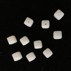 5601 Swarovski® 6mm Cube - White Alabaster - Pkg of 12 pieces