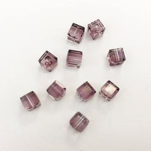 5601 Swarovski® 6mm Cube - Antique Pink - Pkg of 12 pieces