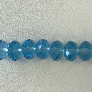 5040 Swarovski® 8mm Rondelle - Aquamarine - 12 pieces