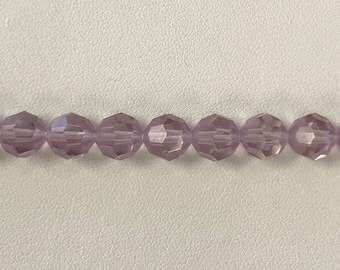 5000 Swarovski® 8mm Round - Light Amethyst - 6 pieces