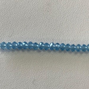 5040 Swarovski® 4mm Rondelle - Aquamarine - 20 pieces