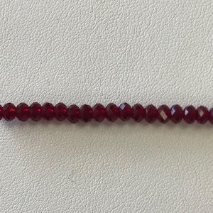 5040 Swarovski® 4mm Rondelle - Siam - 20 pieces