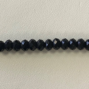 5040 Swarovski® 6mm Rondelle - Jet - 12 pieces