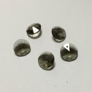 6200/21 Swarovski® 8mm Disk Pendant-Black Diamond