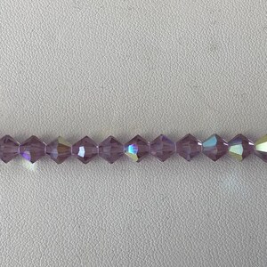 5301/5328 Swarovski® 6mm Bicone - Light Amethyst AB - 36 pieces
