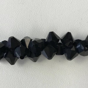 6301 Swarovski® Top drilled 8mm Bicone - Jet - 20 pieces