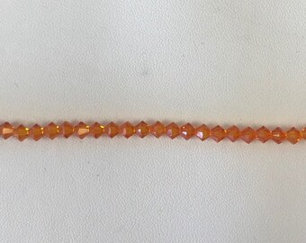 5301/5328 Swarovski® 4mm Bicone - Tangerine - 36 pieces