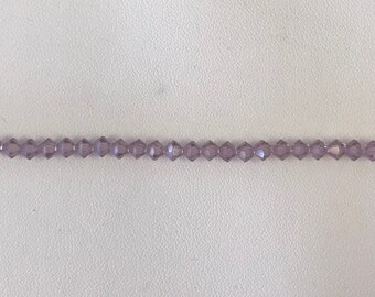 5301/5328 Swarovski® 4mm Bicone - Light Amethyst Champagne - 36 pieces