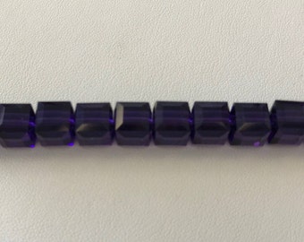 5601 Swarovski® 8mm Cube - Purple Velvet - Pkg of 6 pieces