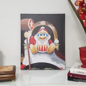 Canvas Print of King Dedede from Kirby