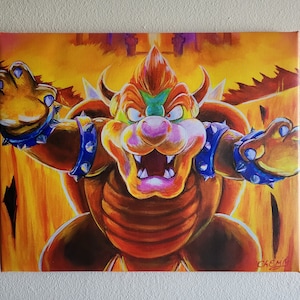 Impresión en lienzo de Bowser