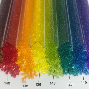 Size 11 Japanese Seed Beads - Transparent color options - SBT