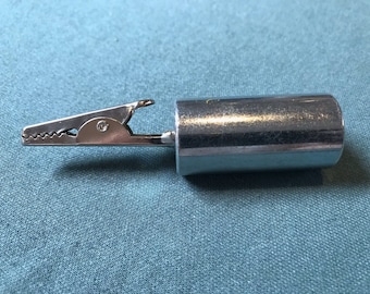 Weight with alligator clip—100g—tool for Kumihimo braided rope loom