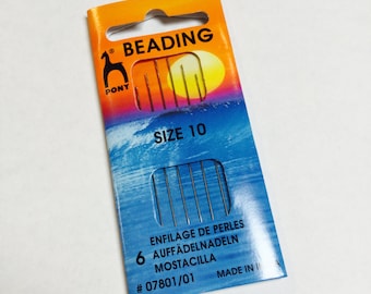 Size 10 & 12 Beading Needles - 4 Package (24) - #T007