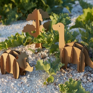 Dinosaur Animal Play Set Juego de cartón Bloque Juguetes para niños Niños Niños Niñas Niños T Rex Brontosaurus Tricera Regalo de cumpleaños