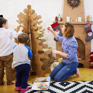 Archivo digital / Árbol de Navidad 3D cortado con láser / 47 pulgadas / Diseño nórdico / Dxf / Ai / Pdf / Crd / Eps