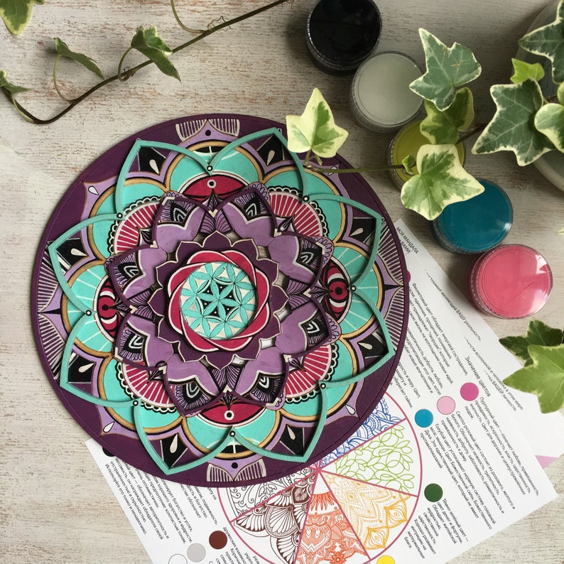 Mandala ART Painting Kit Wooden Mandala Paint Kits for Etsy