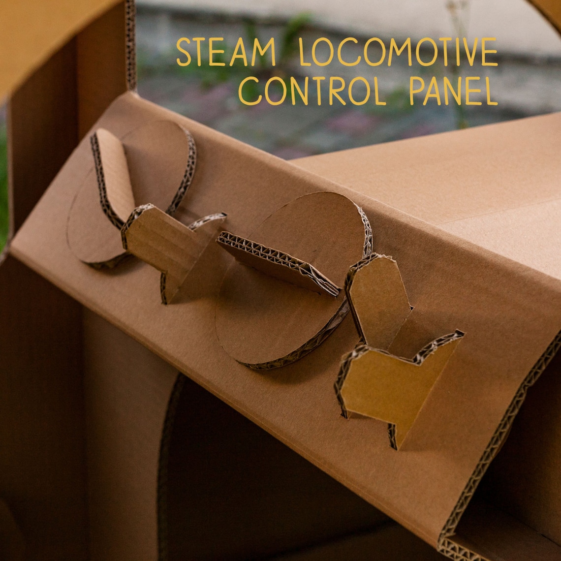 Train Playhouse. Cardboard Playhouse. Cardboard Etsy