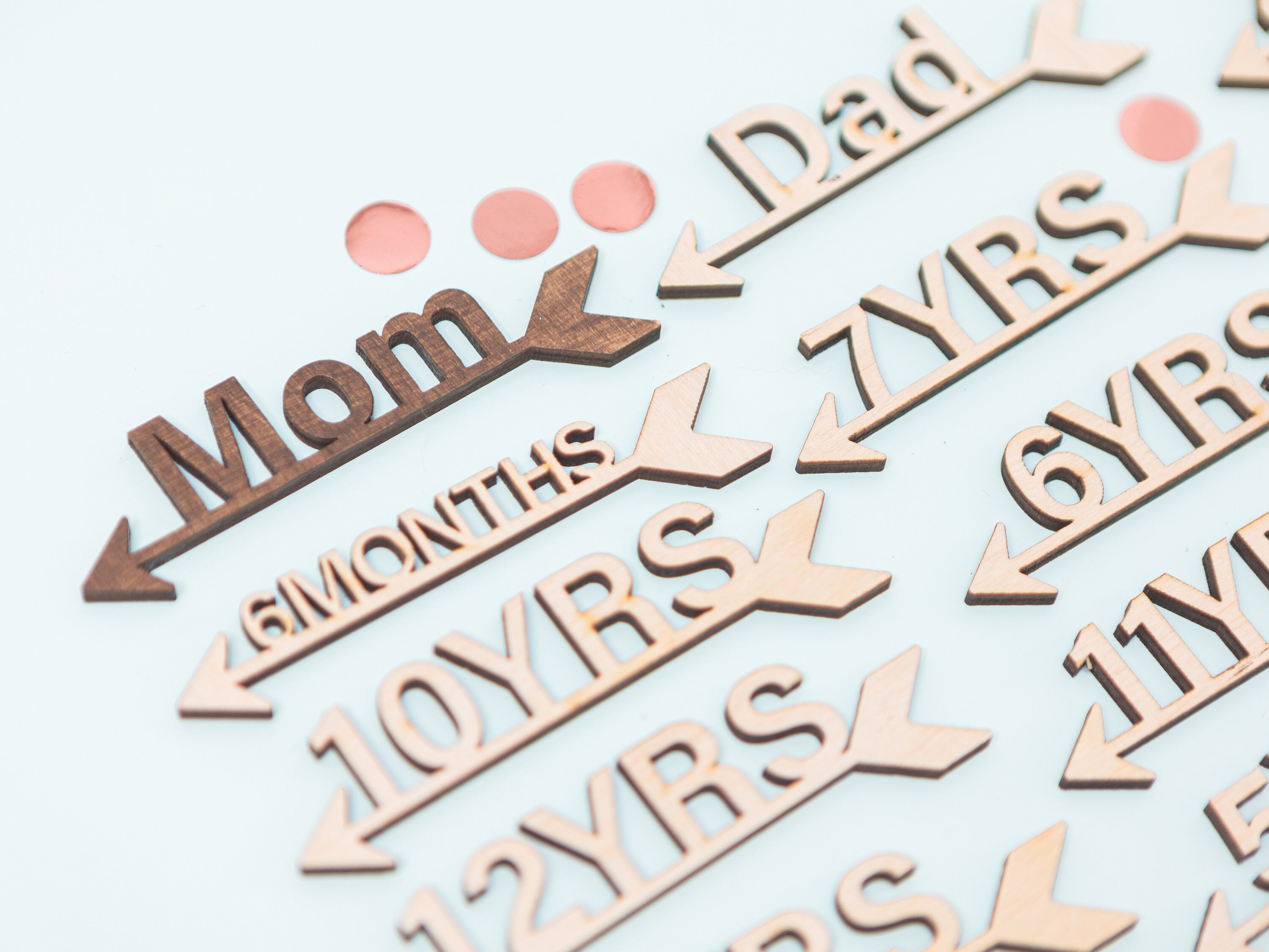 Big Growth Chart Markers Growth Chart Arrows Etsy