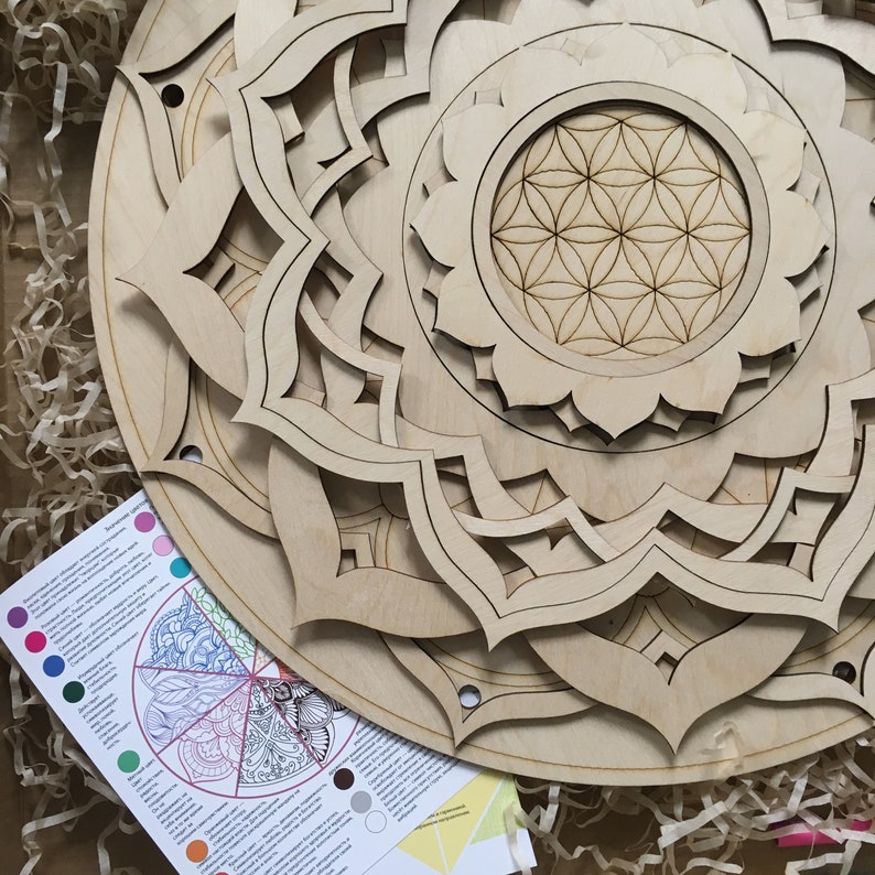 Mandala ART Painting Kit Wooden Mandala Paint Kits for Etsy