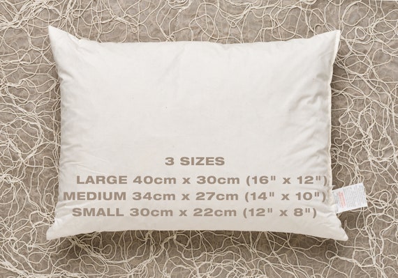Cream Duck Feather Cushion Pad 3 Sizes 16 X 12 Etsy