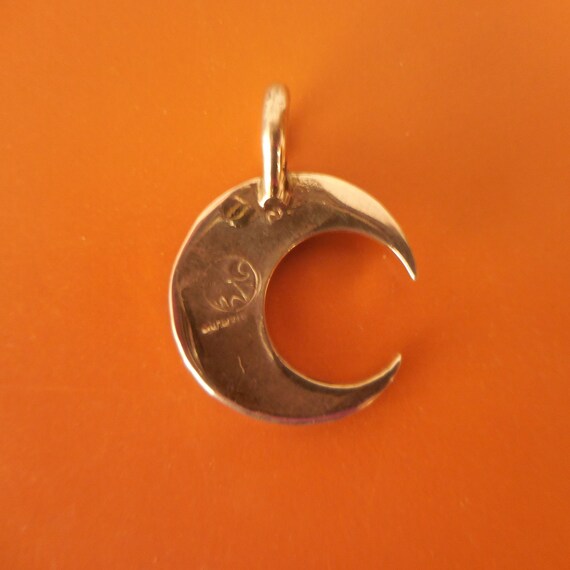 de luna plata de ley con pez turquesa y búho ostra - Etsy México