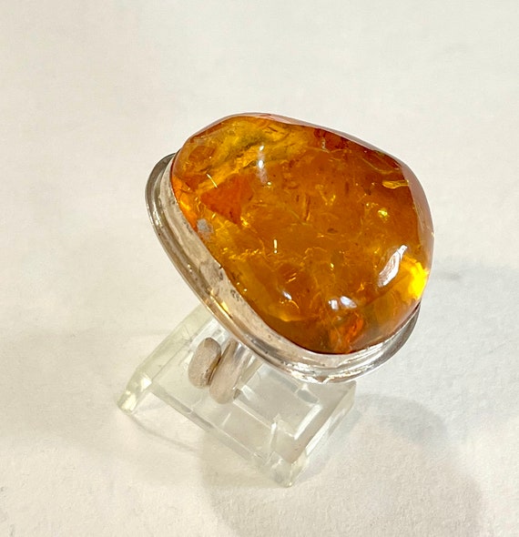 Sterling Silver Hand carved Stone Ring Sterling Silver Hand carved Stone Ring