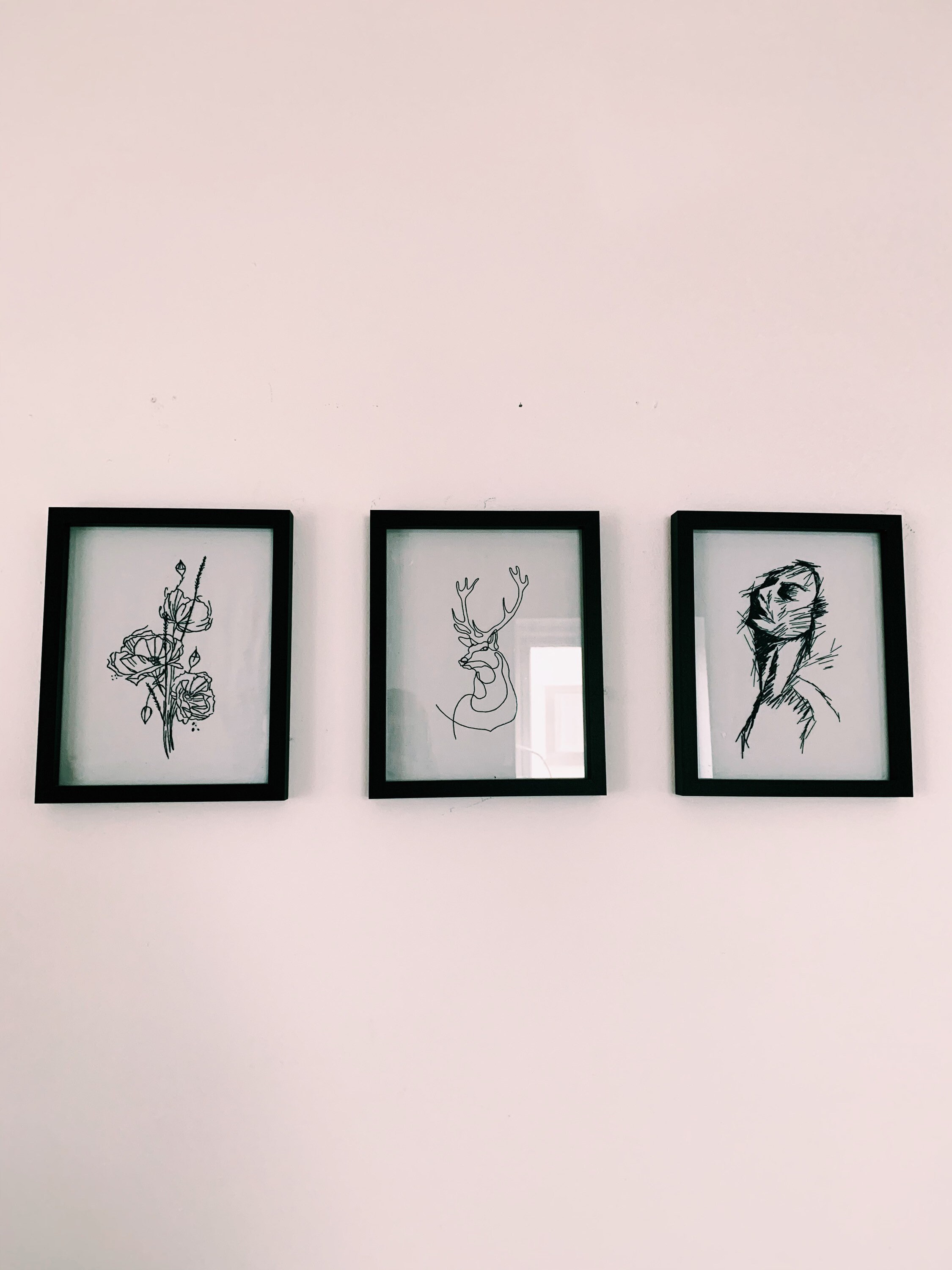 Embroidered paintings Etsy