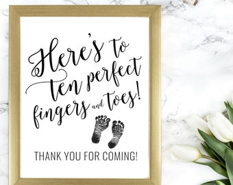 DIY PRINTABLE Baby Shower Thank You Sign| Calligraphy Welcome Sign | Instant Download Baby Shower Printable | Mommy to Be OB14