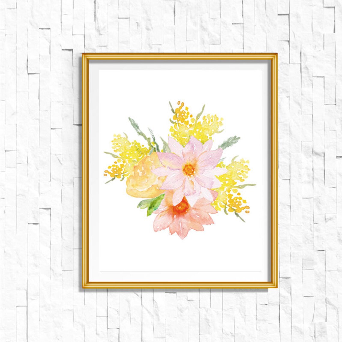 Instant Download Printable Floral Nursery Home Decor Print | Etsy