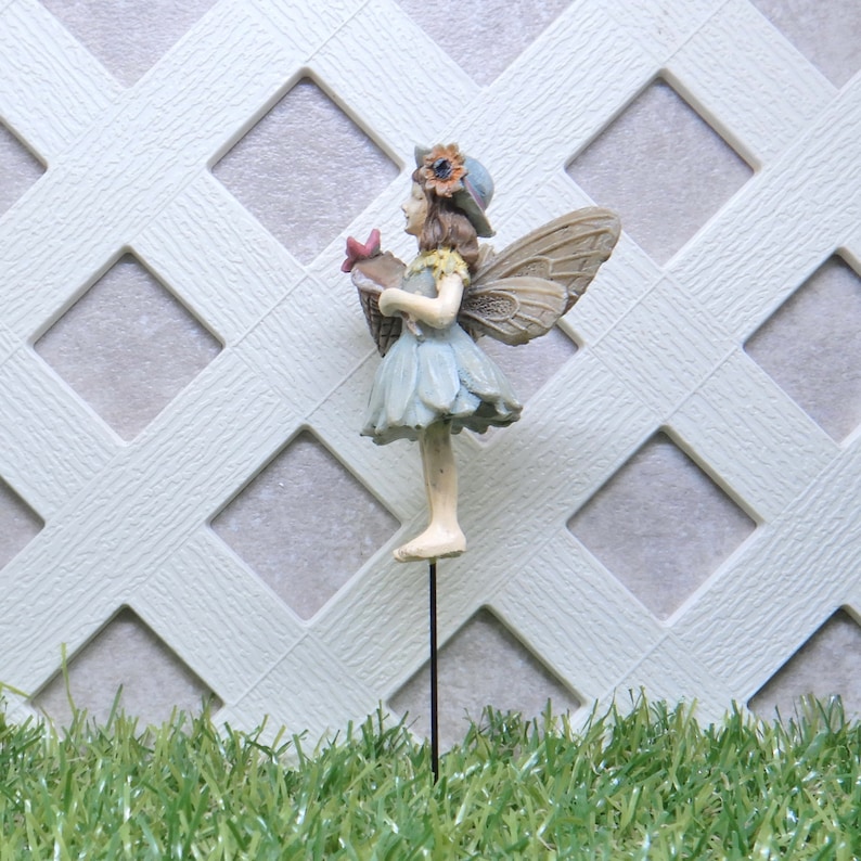 Terrarium Accessory Fairy Garden Miniatures Fairy World Garden Figurine Fairy Garden Fairy Catching Butterflies #0091WFG Fairy Molly