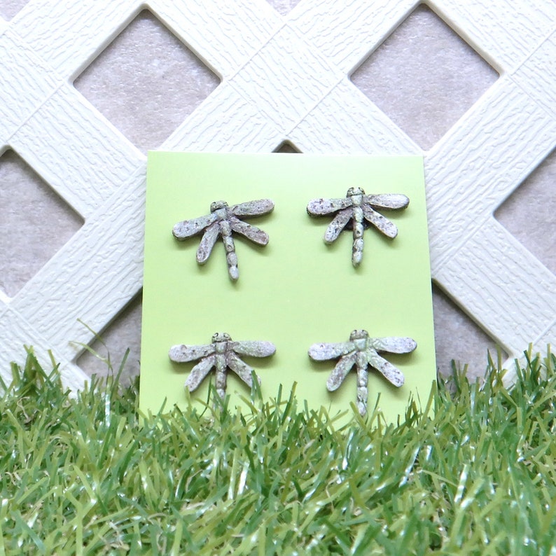 Dragonfly Stepping Stones Fairy Garden Miniatures Garden Etsy