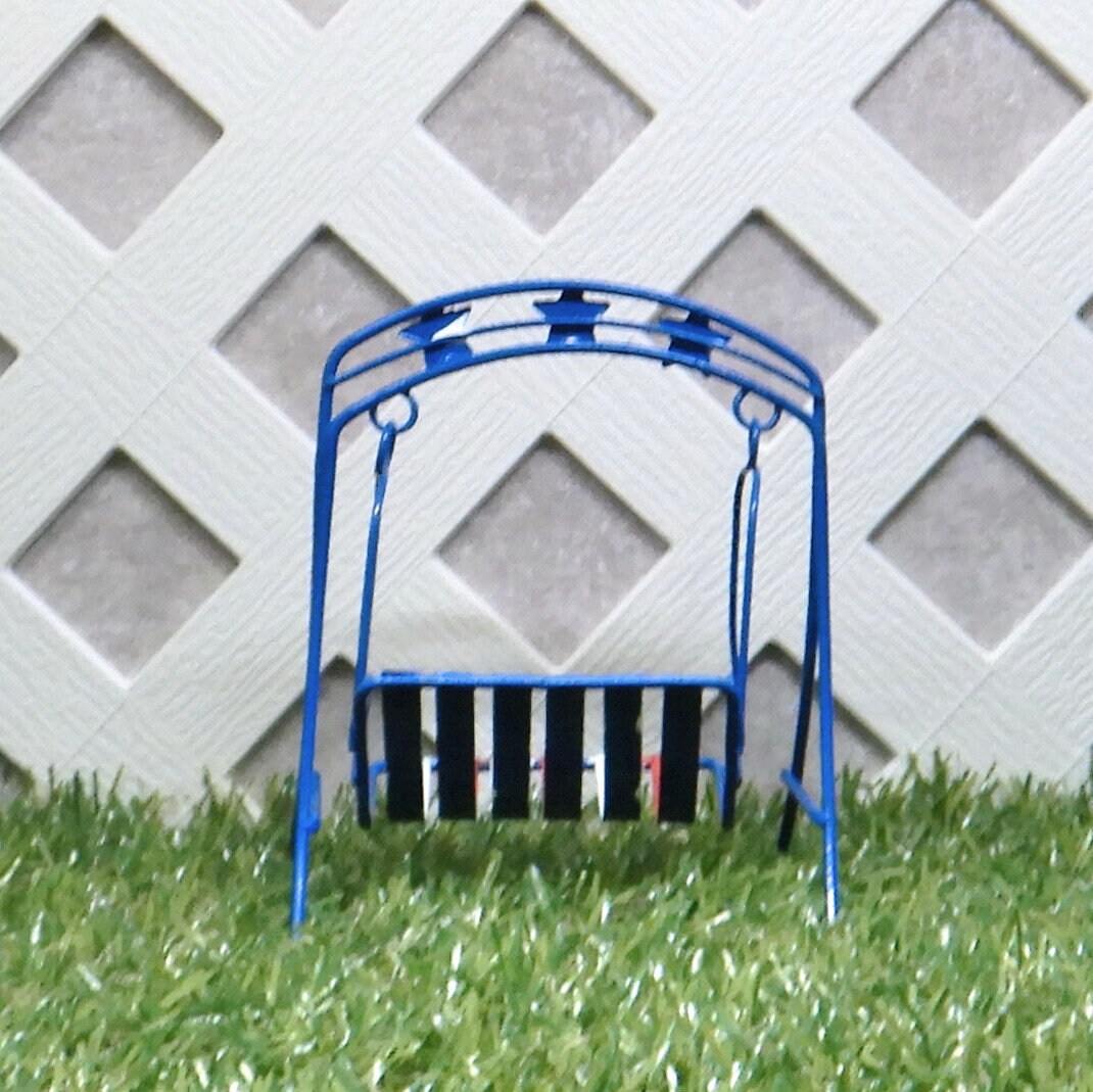 Chair Swing Fairy Garden Miniature Patio Furniture Holiday Etsy