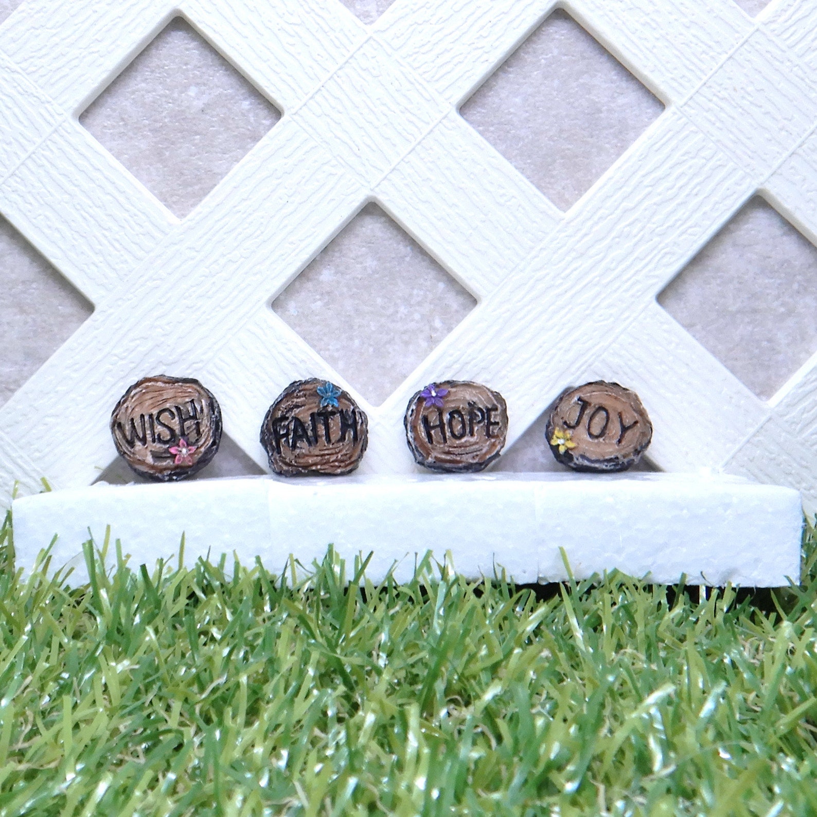 Walk on Words Stepping Stones Fairy Garden Miniatures Garden Etsy