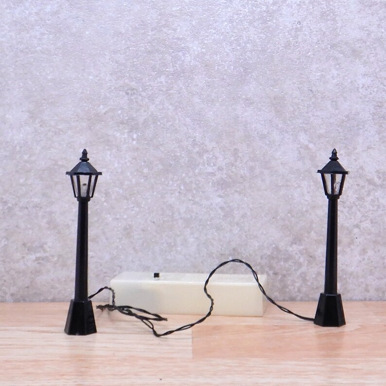 LED Lamp Post Fairy Garden Miniature Street Light Street Etsy