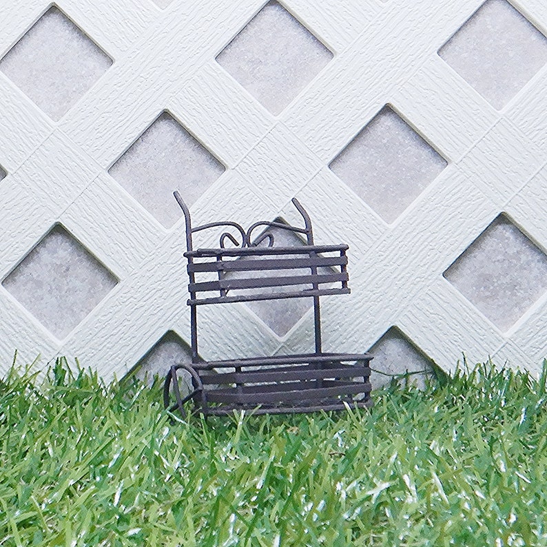 Miniature Gardening Figurine #50753MDI Mini Garden Plant Cart Stand
