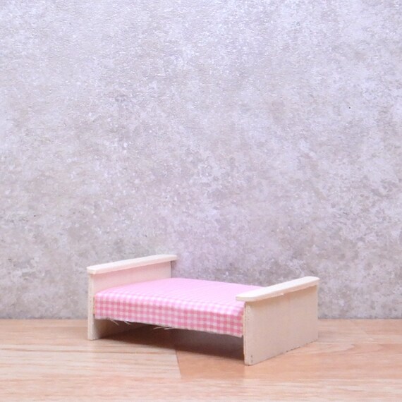 Unfinished Wood Miniature Bed Furniture Fairy Garden Etsy